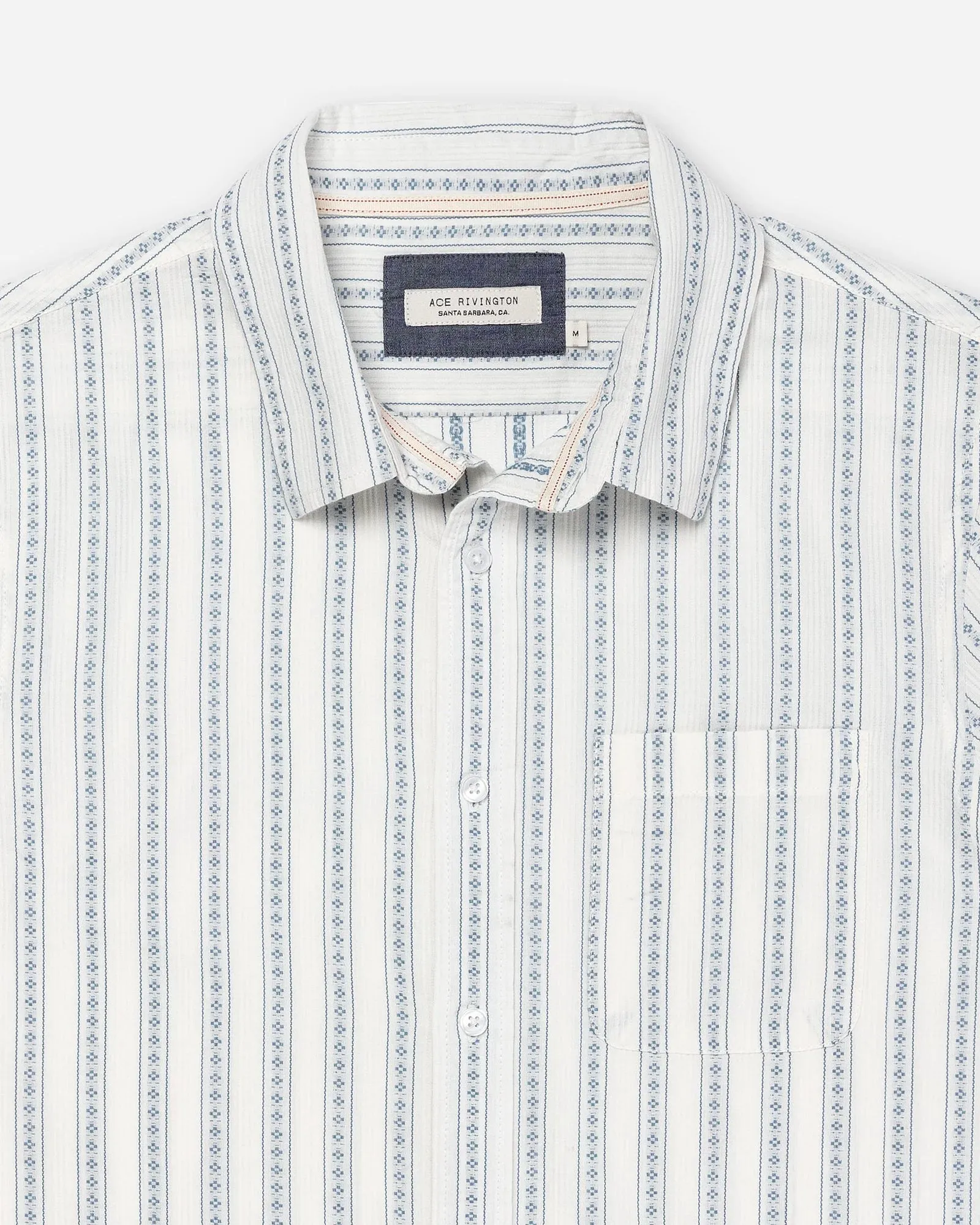 Ace Rivington Light Weight Tailored Shirt - Diamond Stripe