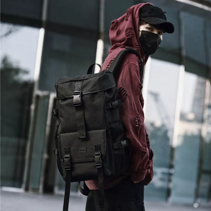 Black Large Capacity Travel Tooling Backpack
