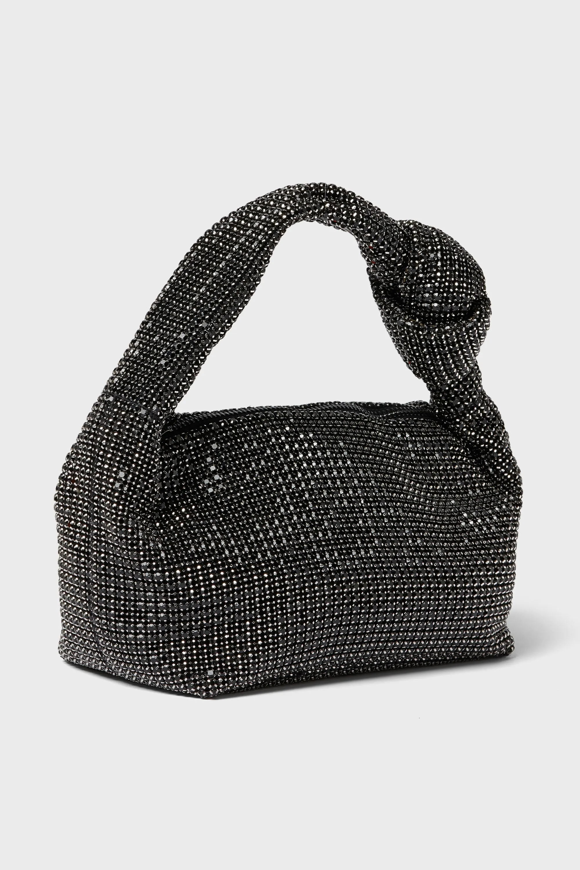 Black Polly Crystal Shoulder Bag