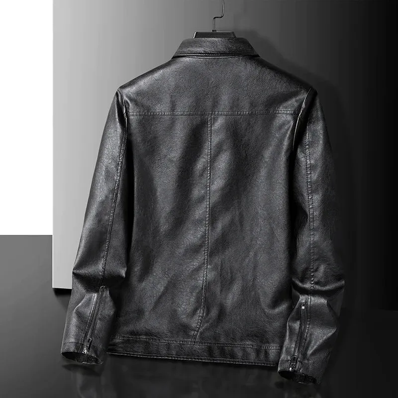 Classic Leather Biker Jacket