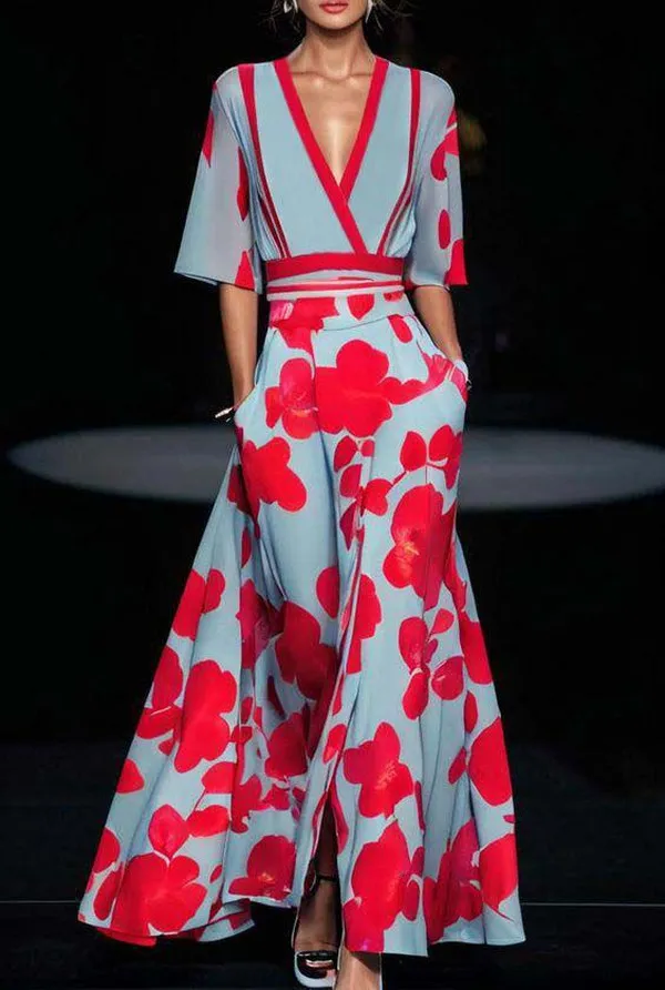 Lilah  Chic Long-Sleeve Gown