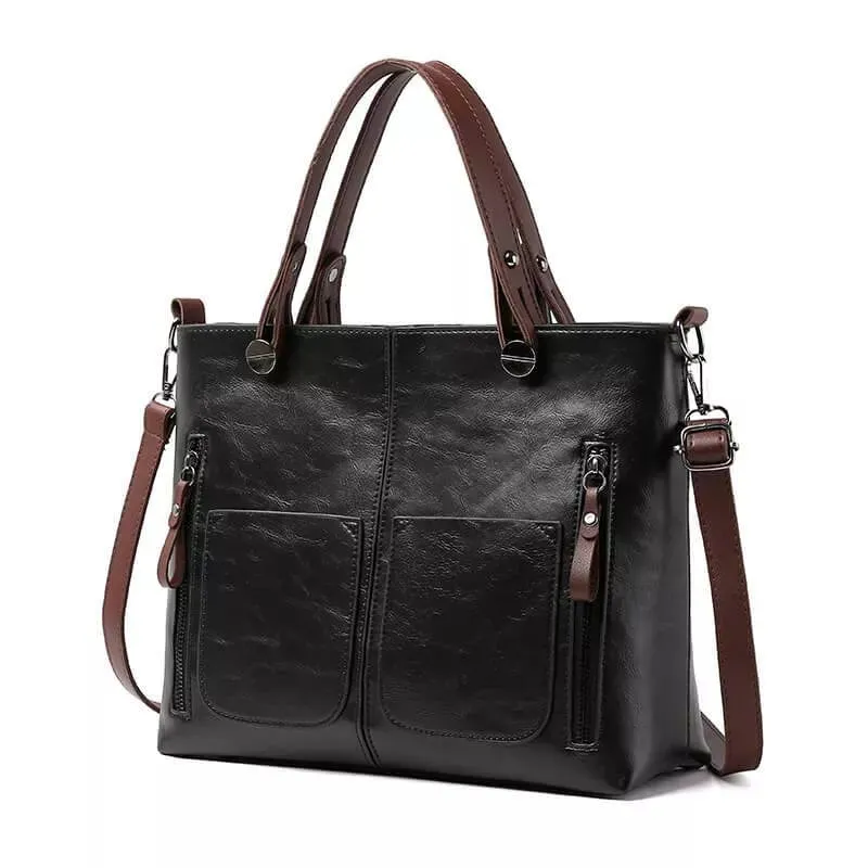 LIVIA - Classic Leather Handbag