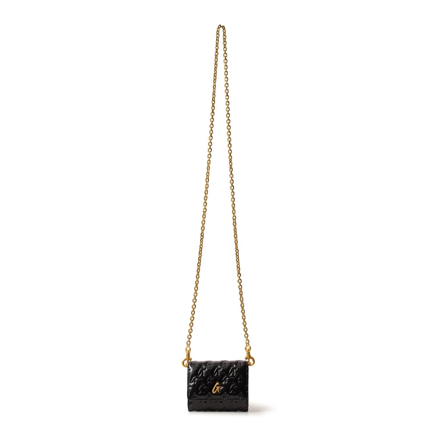 MONOGRAM MIRROR BLACK COMPACT WALLET