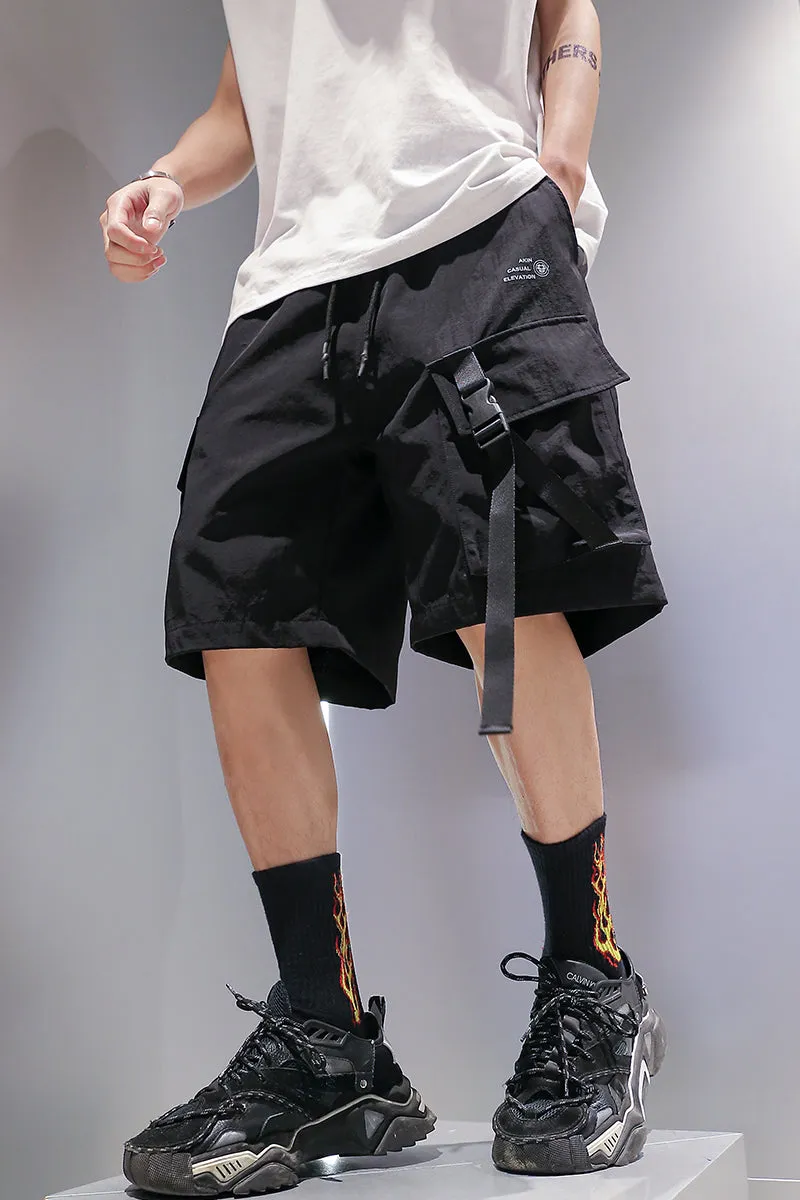 Multi-pocket Loose Tooling Hip-hop Shorts