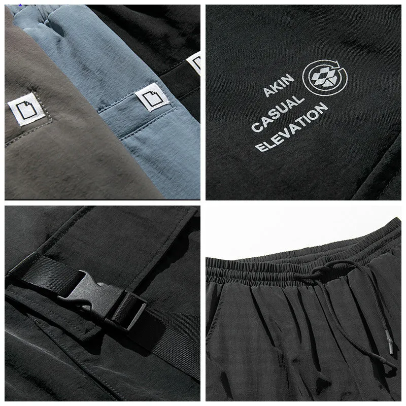 Multi-pocket Loose Tooling Hip-hop Shorts