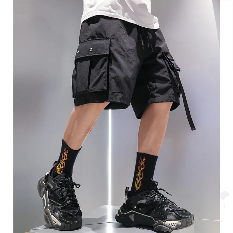Multi-pocket Loose Tooling Hip-hop Shorts