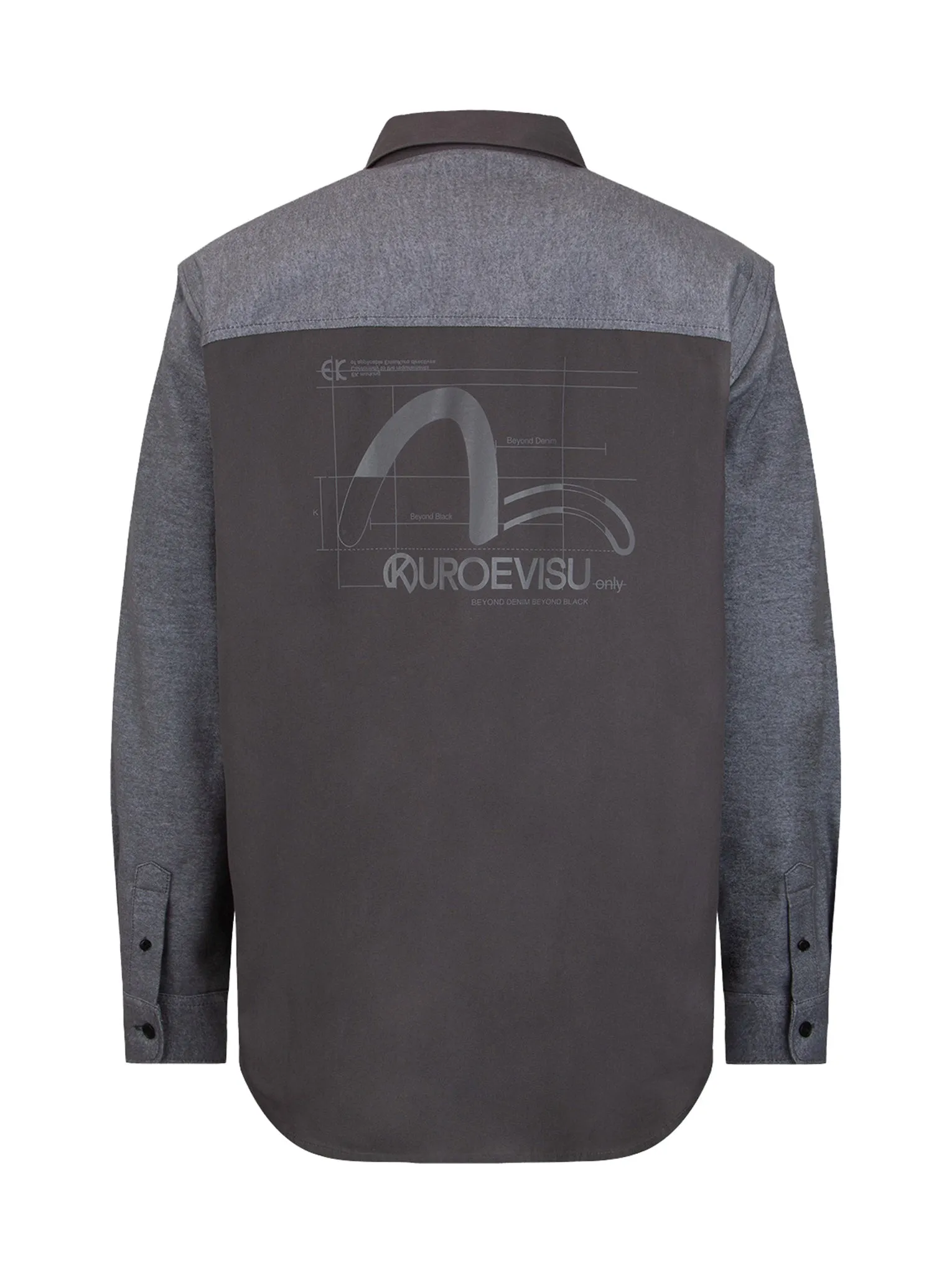 Seagull Print Multi Pocket Shirt