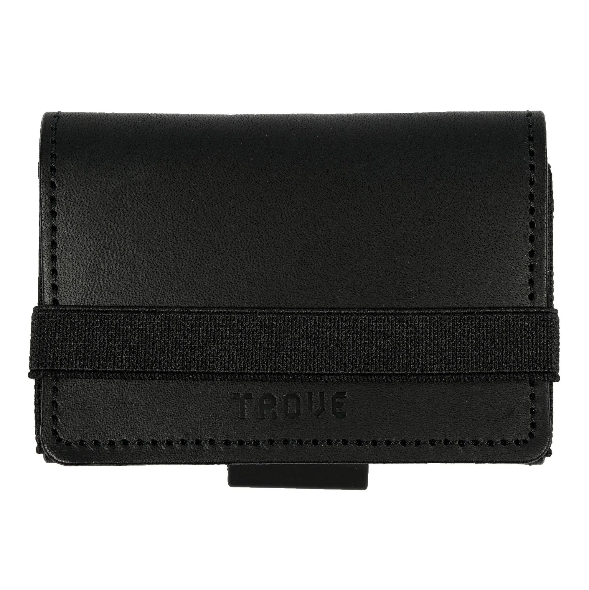 TROVE Cash Wrap: Black Leather