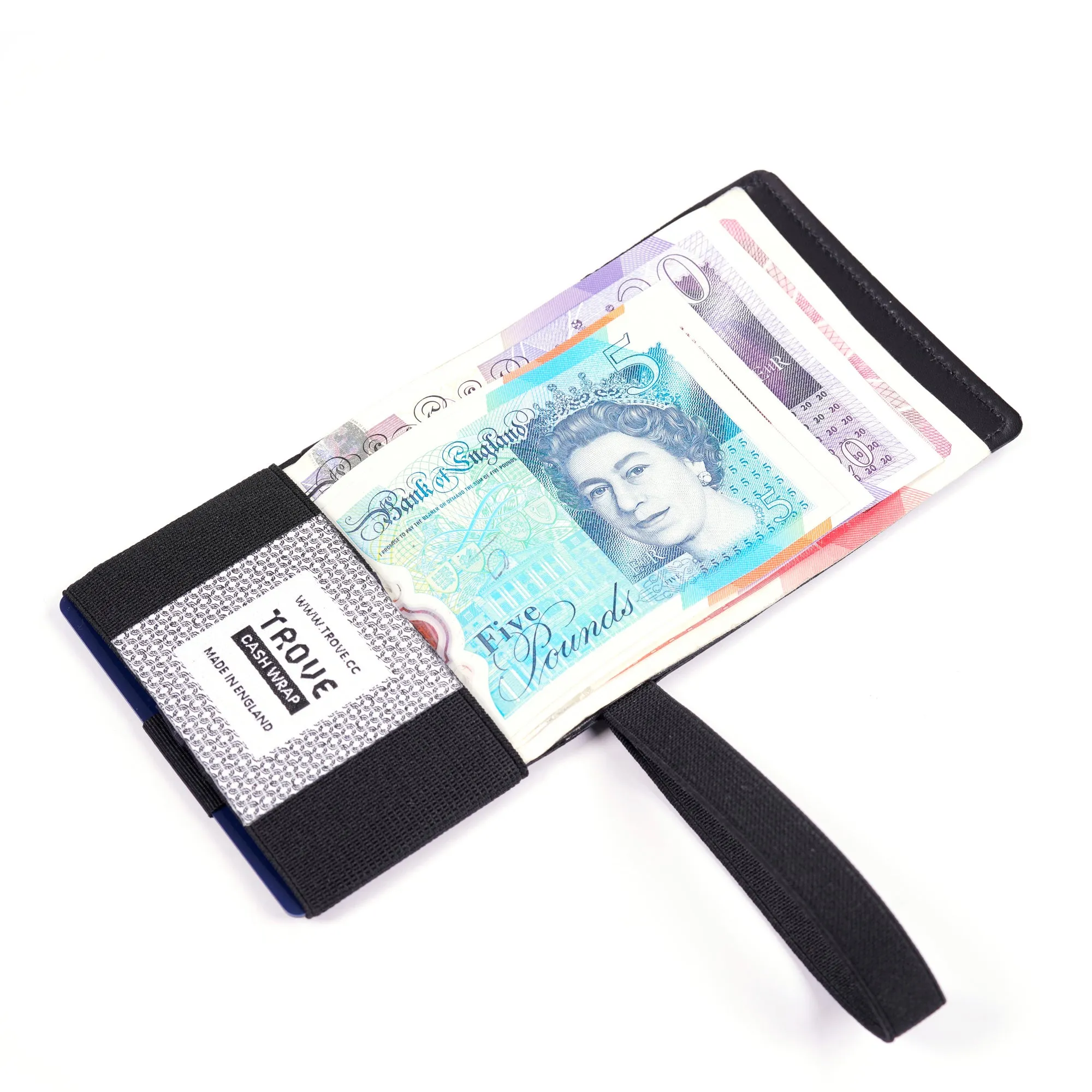 TROVE Cash Wrap: Black Leather