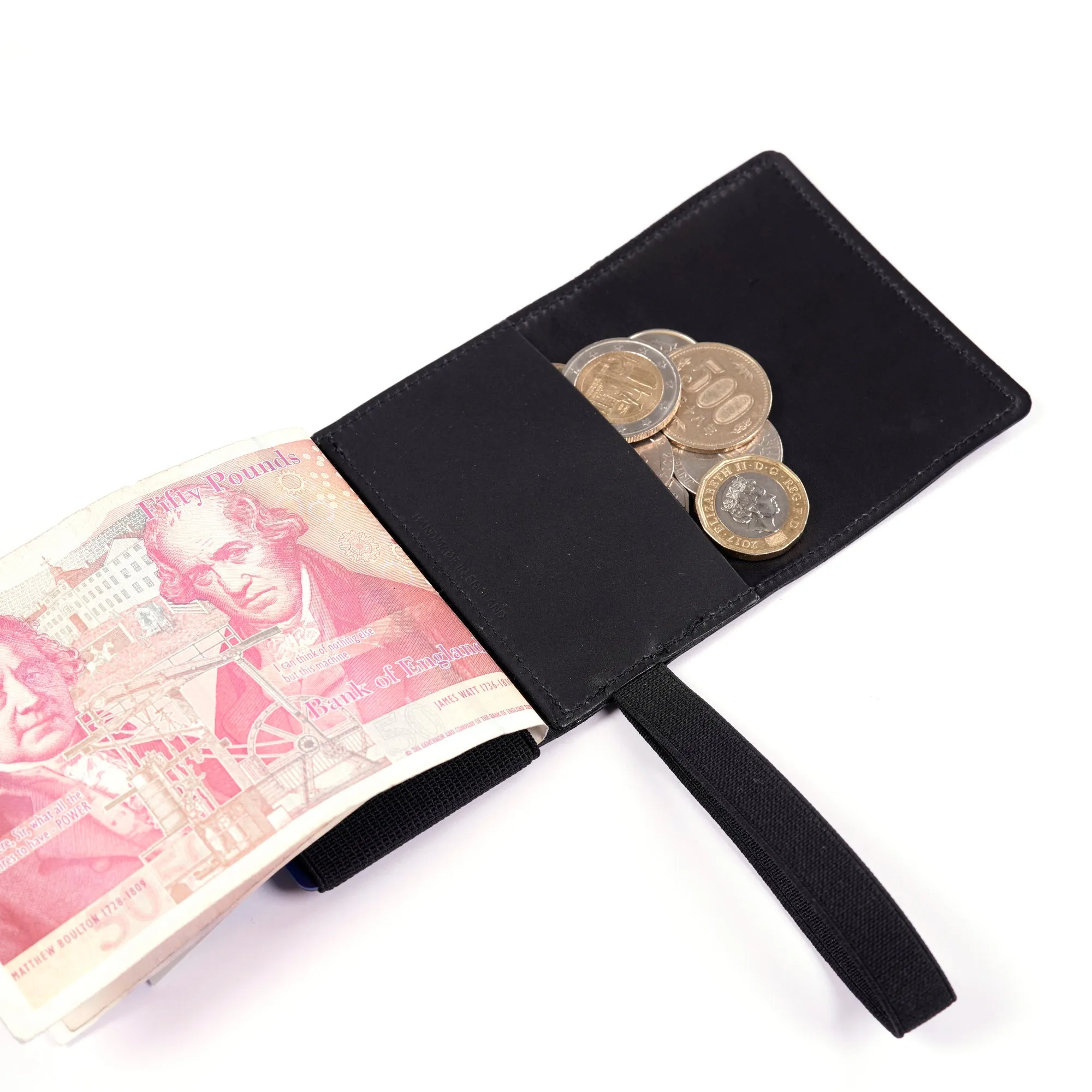TROVE Cash Wrap: Black Leather