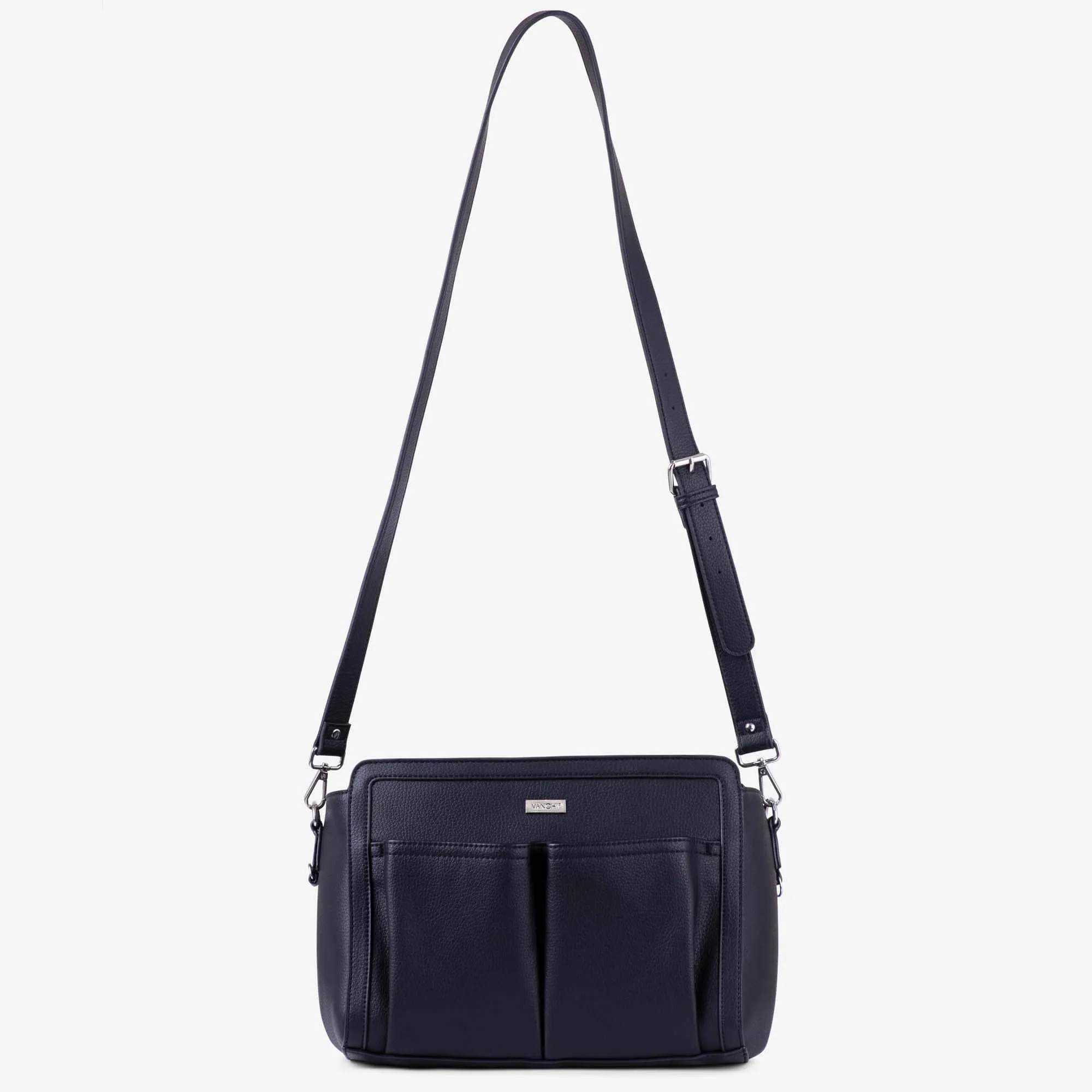 VANCHI Amelia Convertible Pram Caddy - Black