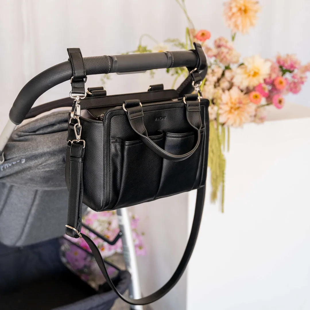 VANCHI Amelia Convertible Pram Caddy - Black