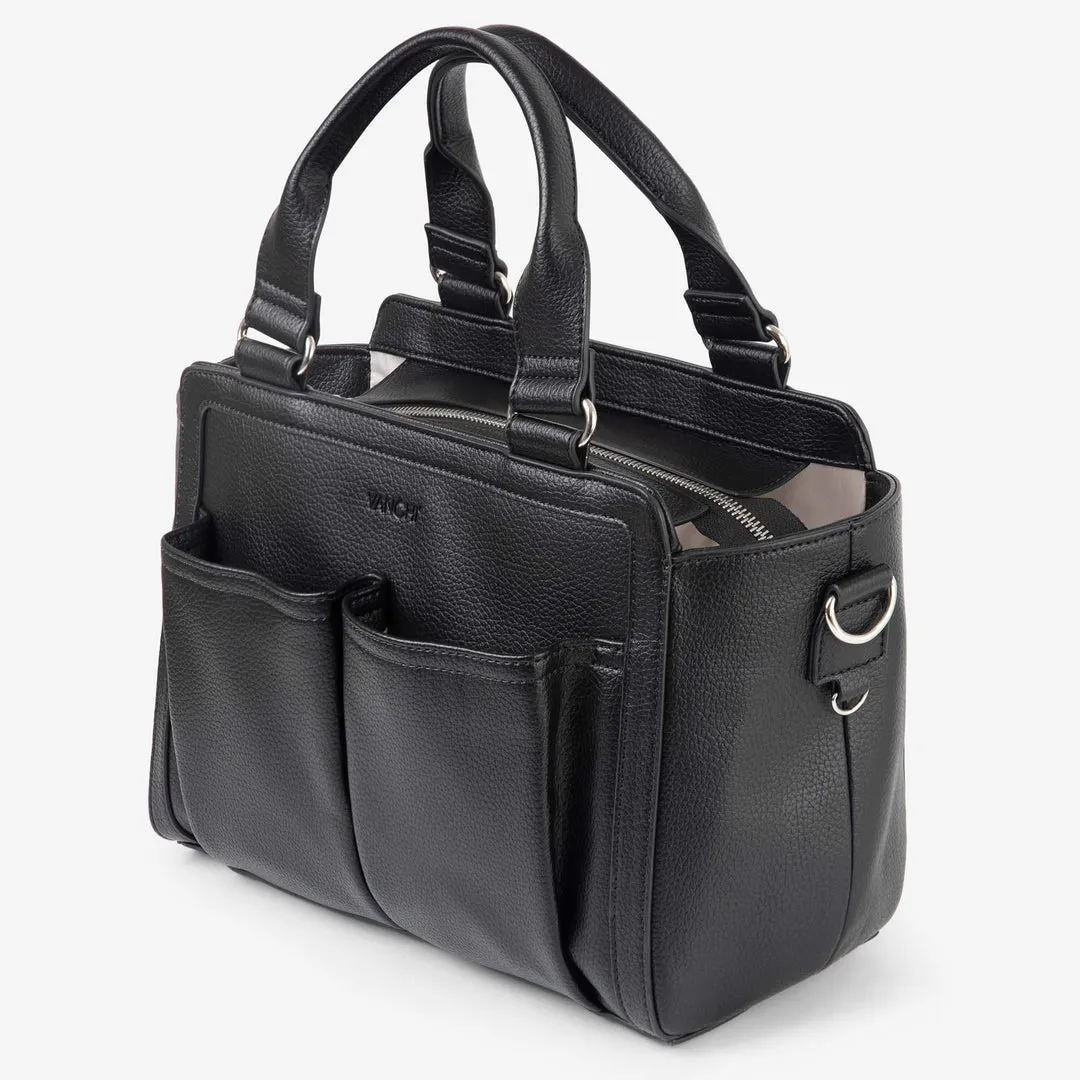 VANCHI Amelia Convertible Pram Caddy - Black