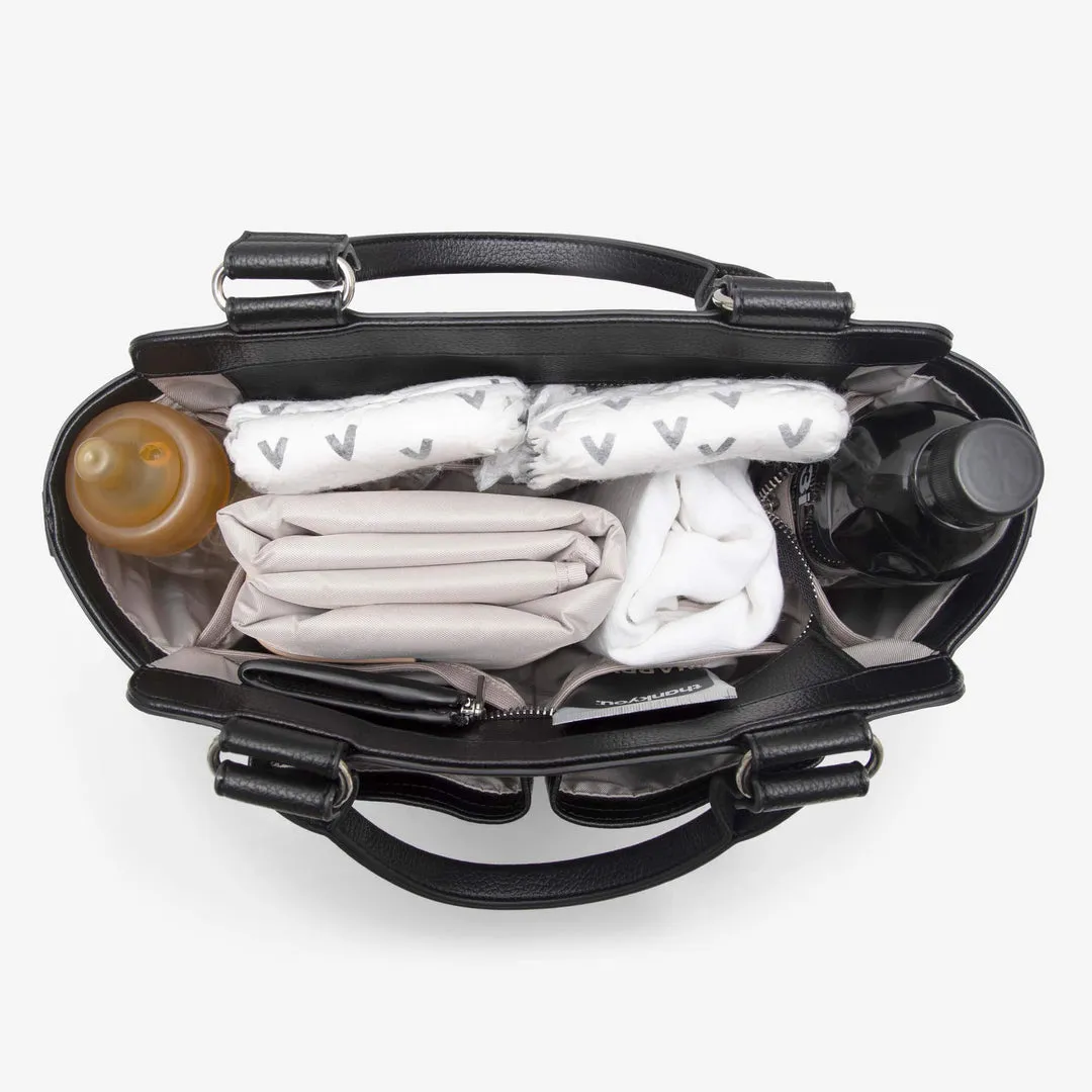 VANCHI Amelia Convertible Pram Caddy - Black