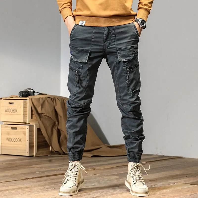 West Louis Multi-Pocket Tactical Cargo Joggers