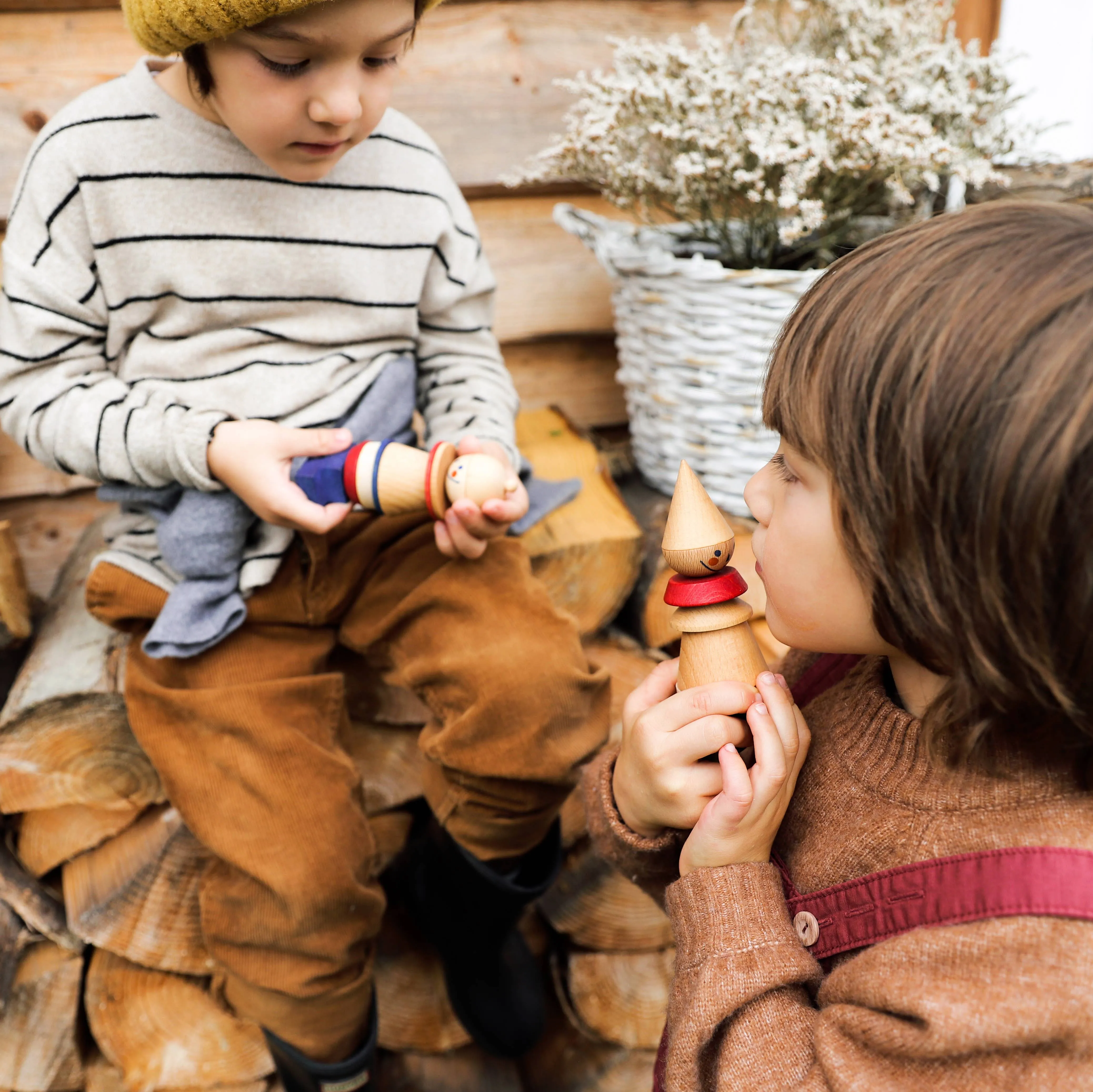 Wooden Story Stacking Toy Stick No.05