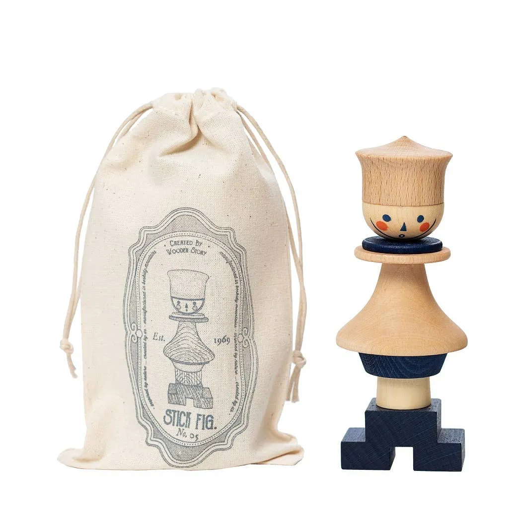 Wooden Story Stacking Toy Stick No.05